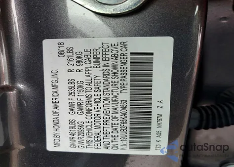 2019 Acura Tlx Technology z USA, uszkodzony, nr VIN 19UUB2F65KA004563